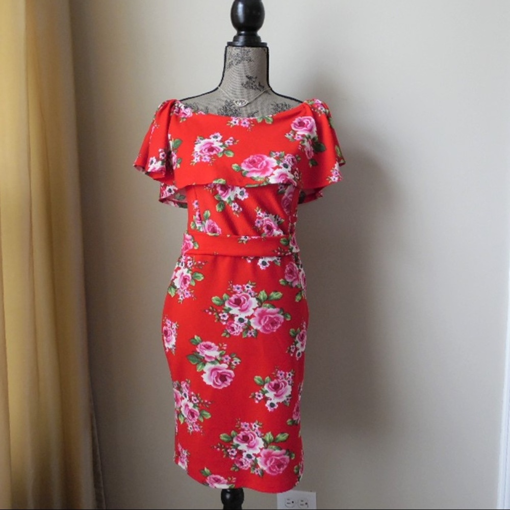 Floral Off-Shoulder Dress